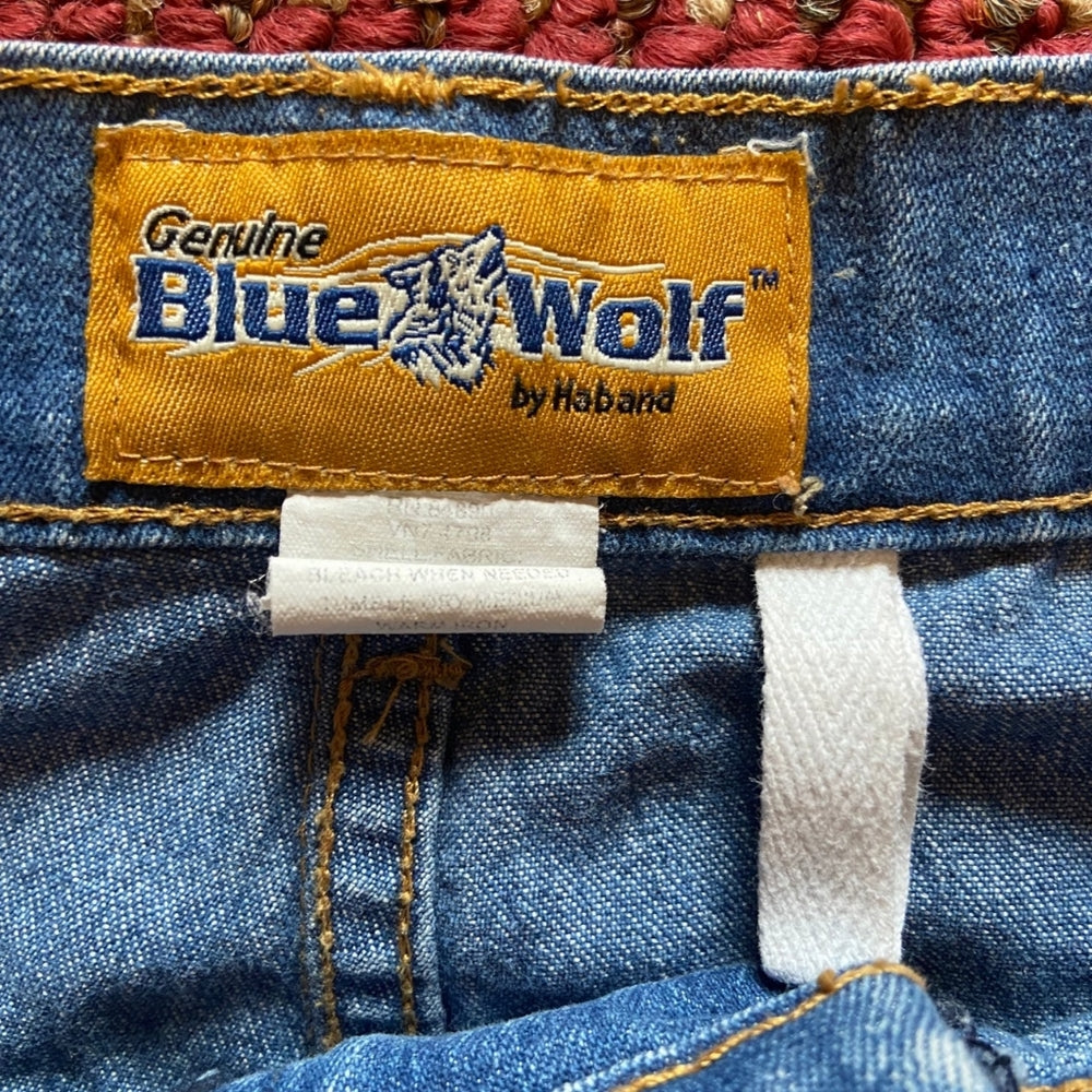 Genuine Blue Wolf by Haband, Stretch Fit Denim Jeans - Size 36L