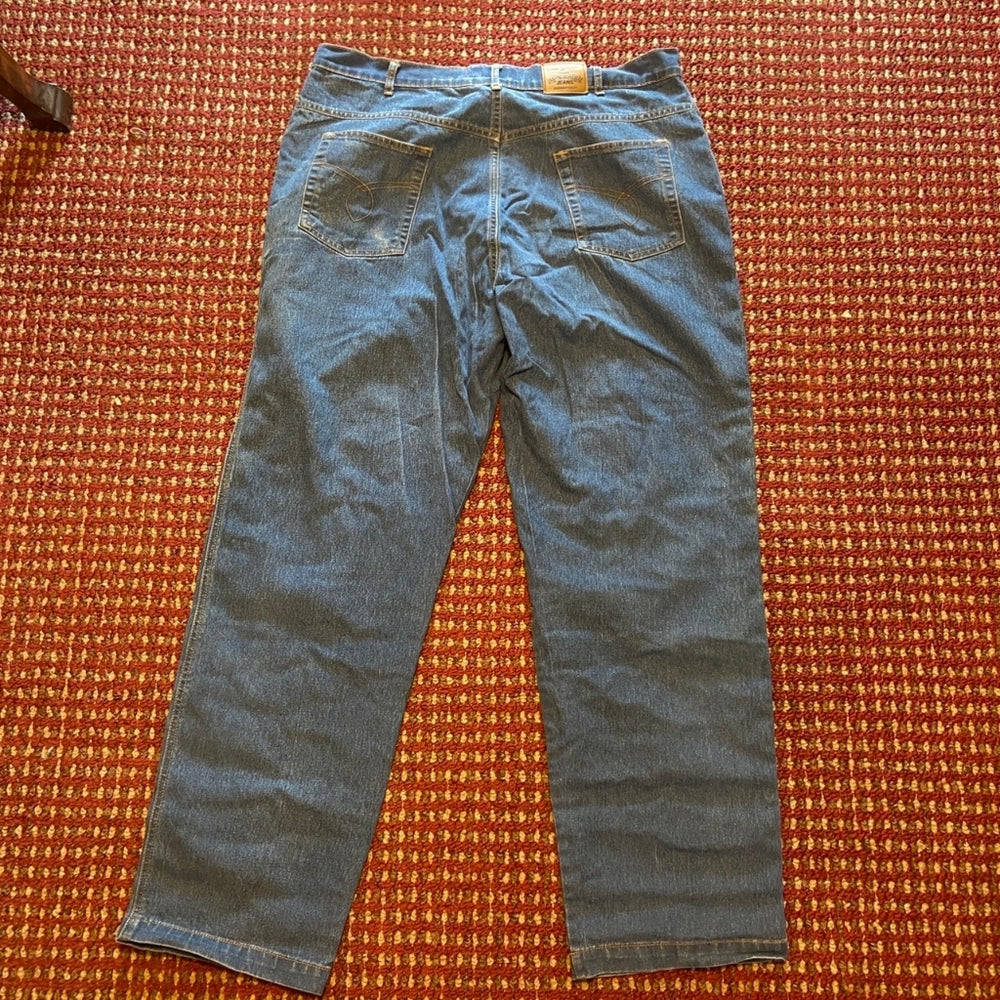 Genuine Blue Wolf by Haband, Stretch Fit Denim Jeans - Size 36L