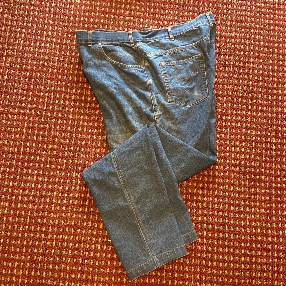 Genuine Blue Wolf by Haband, Stretch Fit Denim Jeans - Size 36L