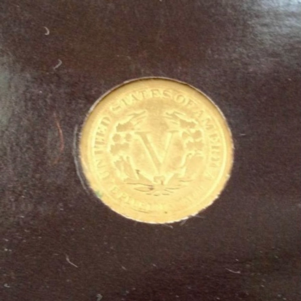 Genuine United States Mint: 1883 Racketeer Gold Plated Liberty Nickel