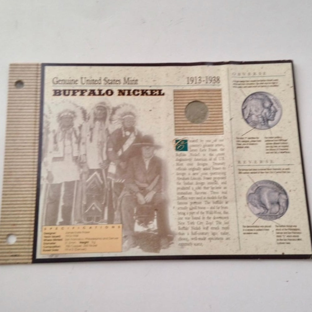 Genuine United States Mint: 1913-1938 Buffalo Nickel