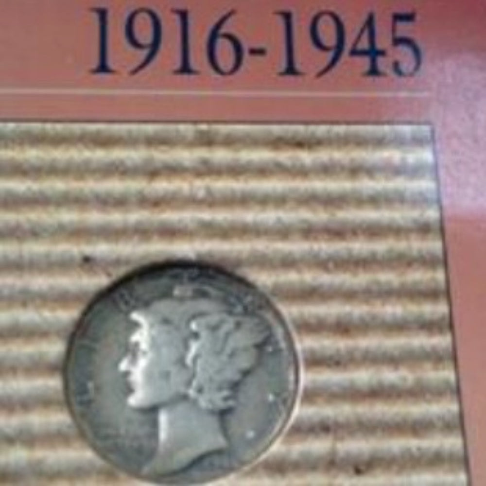 Genuine United States Mint: 1916-1945 Silver Mercury Dime