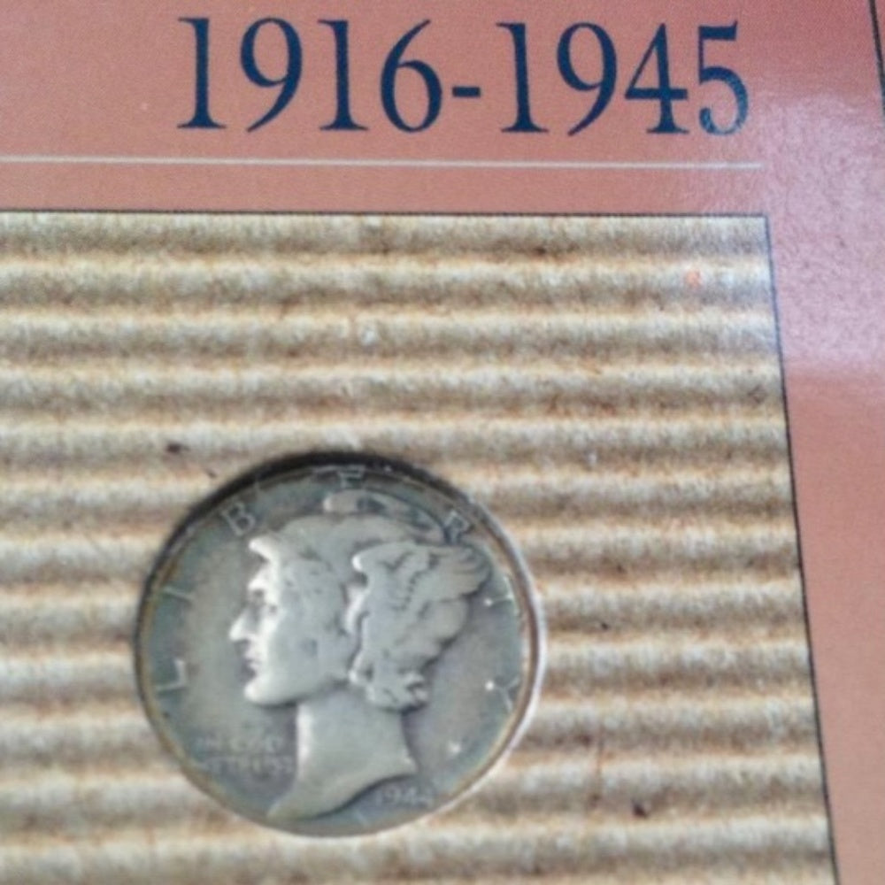 Genuine United States Mint: 1916-1945 Silver Mercury Dime