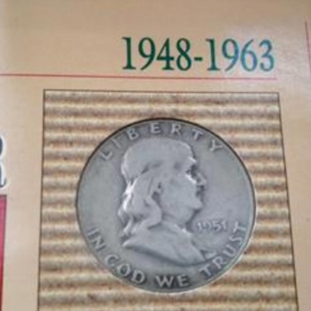 Genuine United States Mint 1948-1963 Silver Franklin Half Dollar