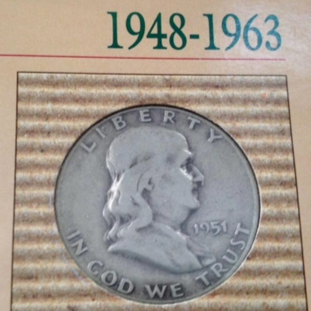 Genuine United States Mint 1948-1963 Silver Franklin Half Dollar