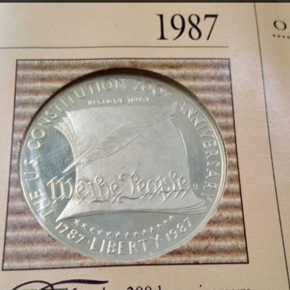United States Mint 1987 Constitution Commemorative Silver Dollar