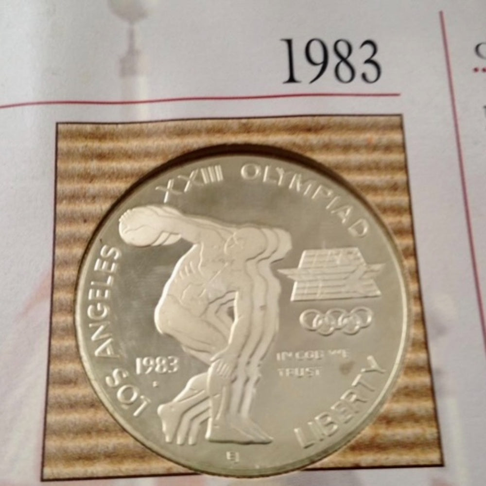 United States Mint 1983s Olympic Silver Dollar