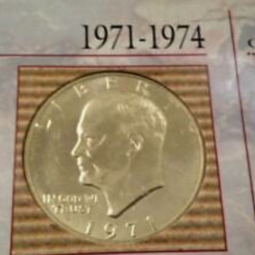 Genuine United States Mint- The Silver Eisenhower Dollar 1971-1974