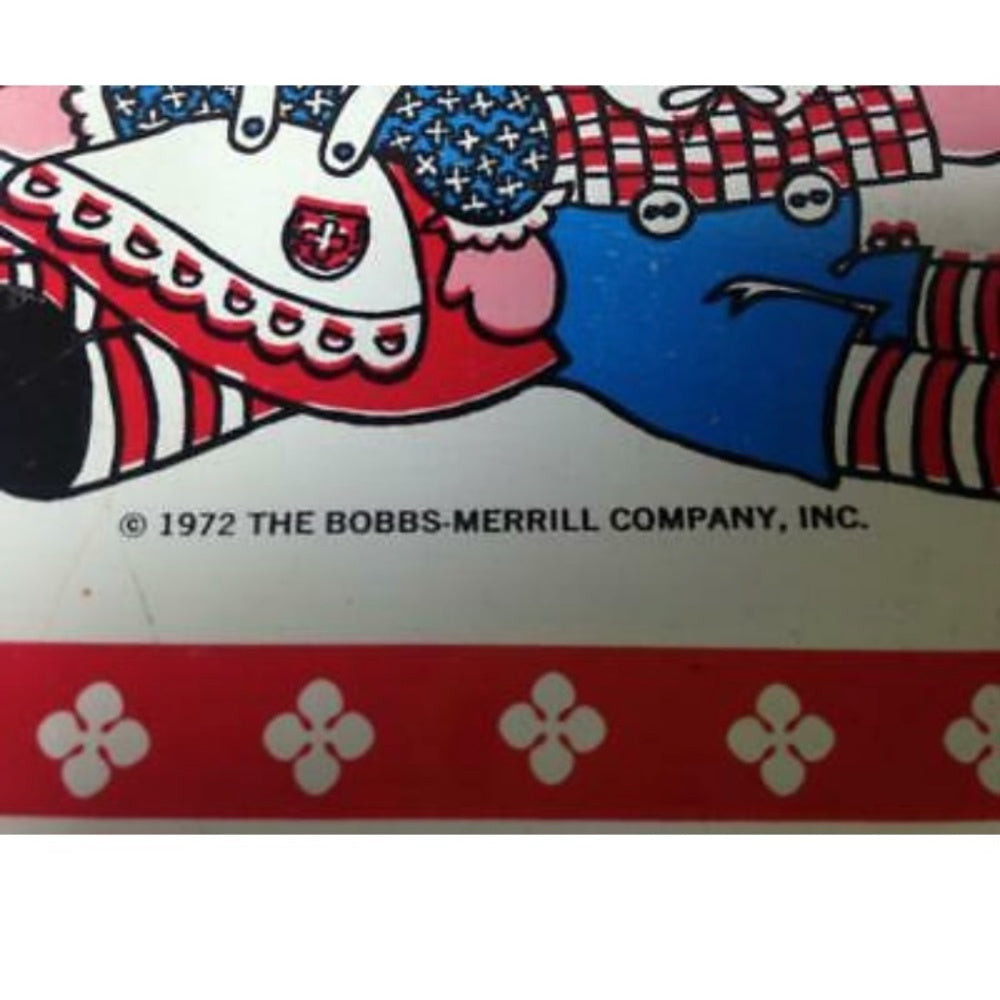 1970s,10pc Chein-Bobb Merrill Raggedy Ann Tin Tea Set