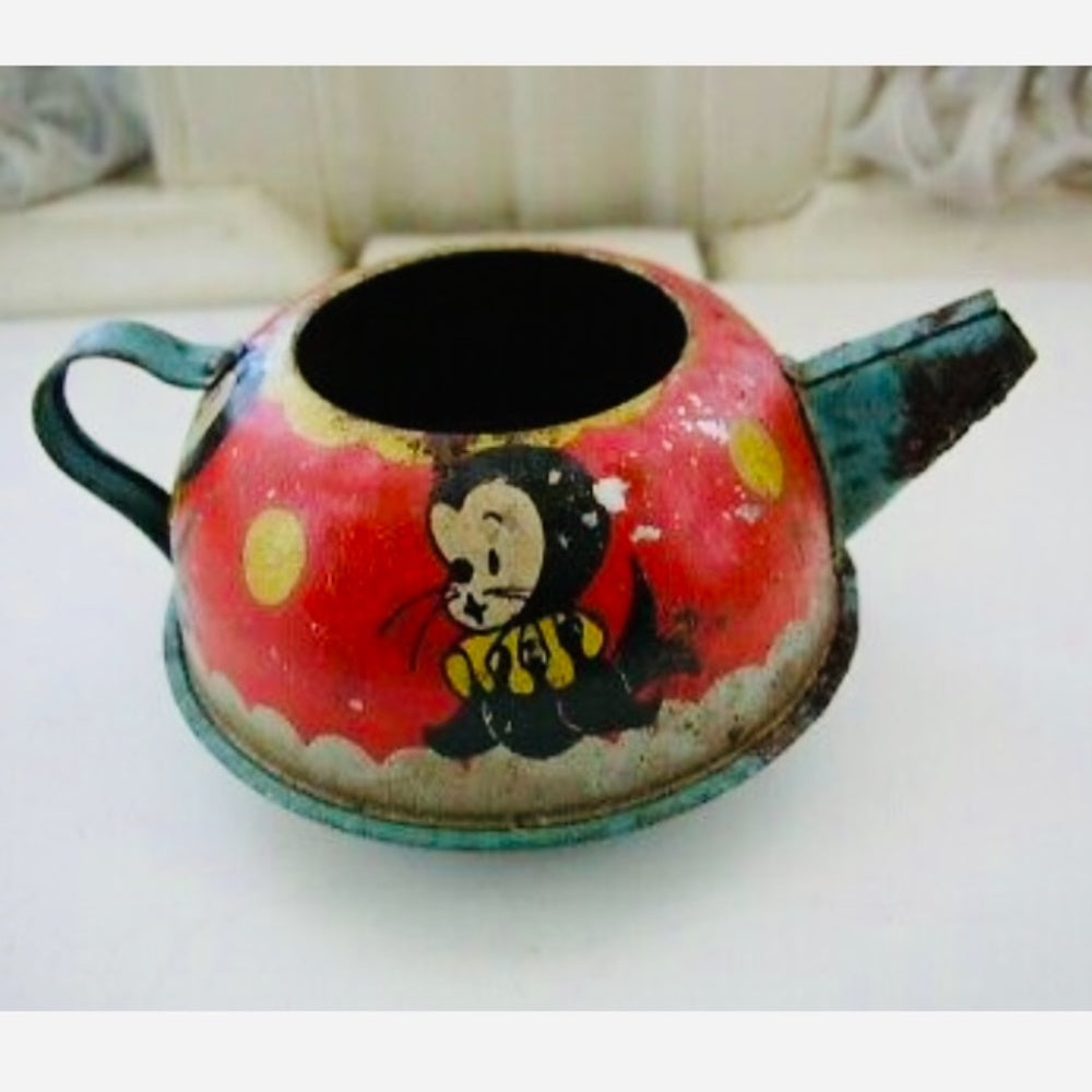 1948 Ohio Art #158, Circus 8-pc Child’s Tin Tea Set