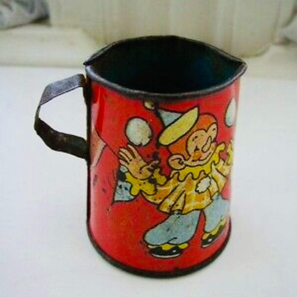 1948 Ohio Art #158, Circus 8-pc Child’s Tin Tea Set