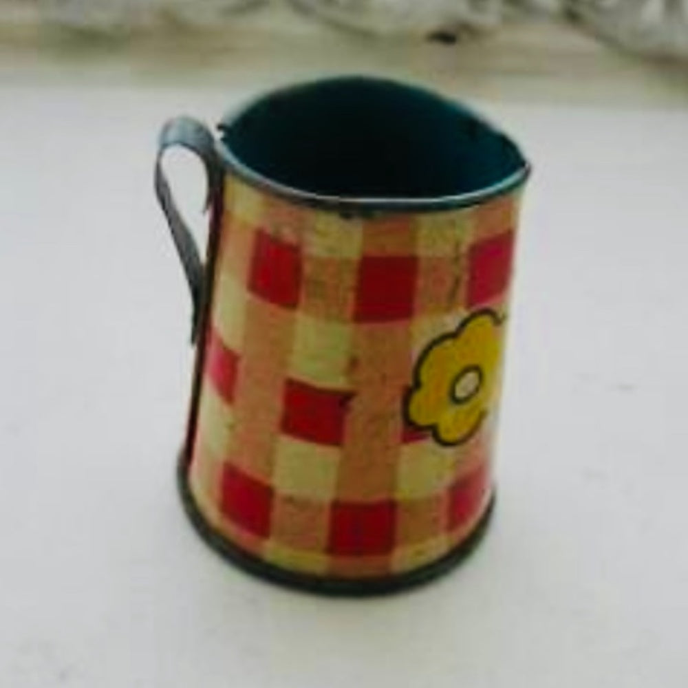 Rare, 1930s Ohio Art, FB Peat’s Humpty Dumpty 9-pc Childs Tin Tea Set