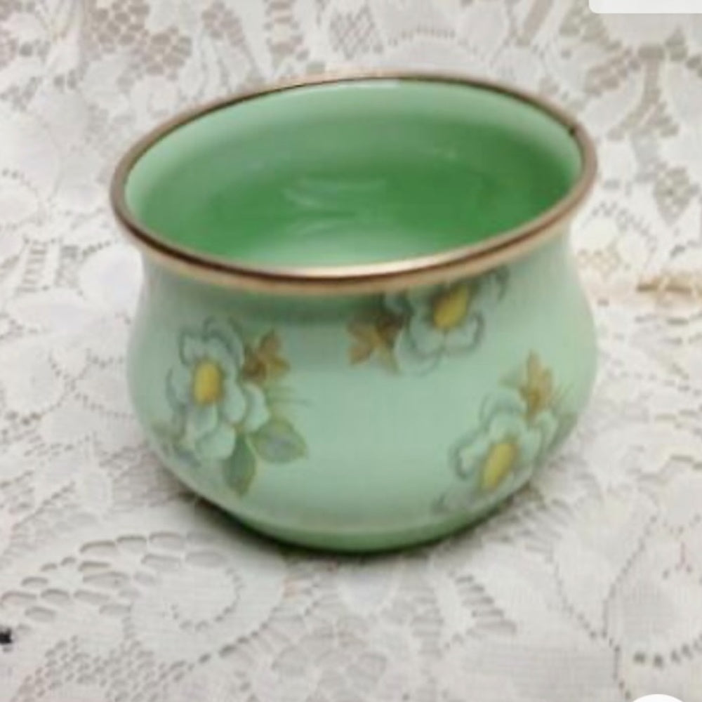 Vintage, MacKenzie Childs Green Enamelware 5pcTea Set