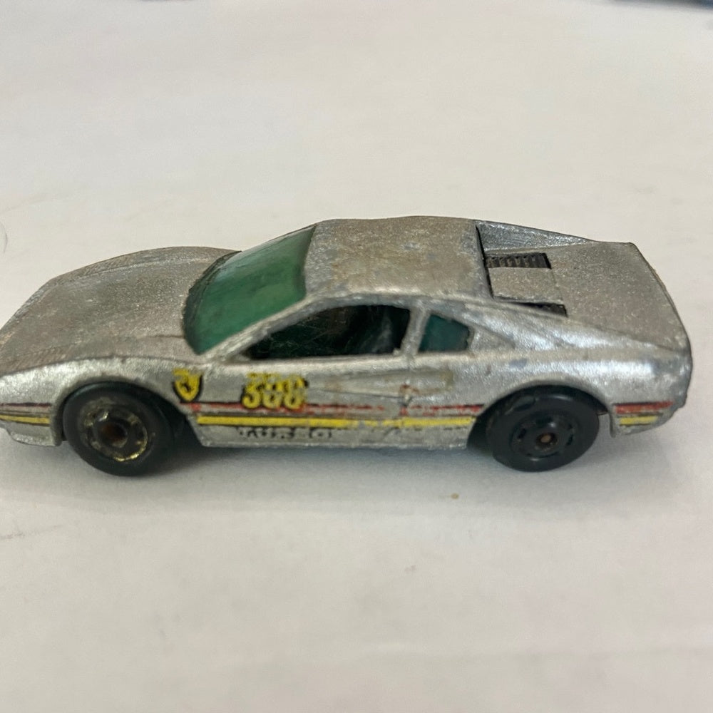 Vintage Hotwheels-Mattel Inc. 1982 Racebatt 308 Silver Sports Car