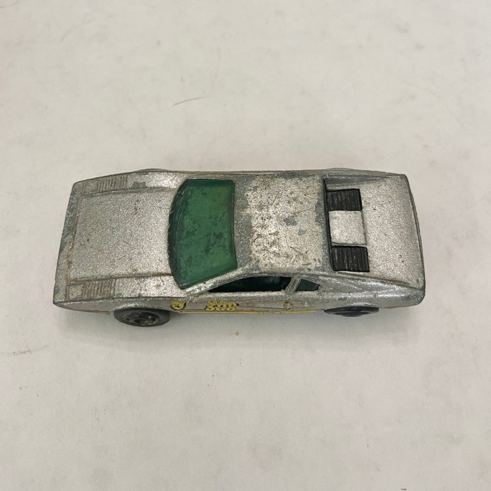 Vintage Hotwheels-Mattel Inc. 1982 Racebatt 308 Silver Sports Car