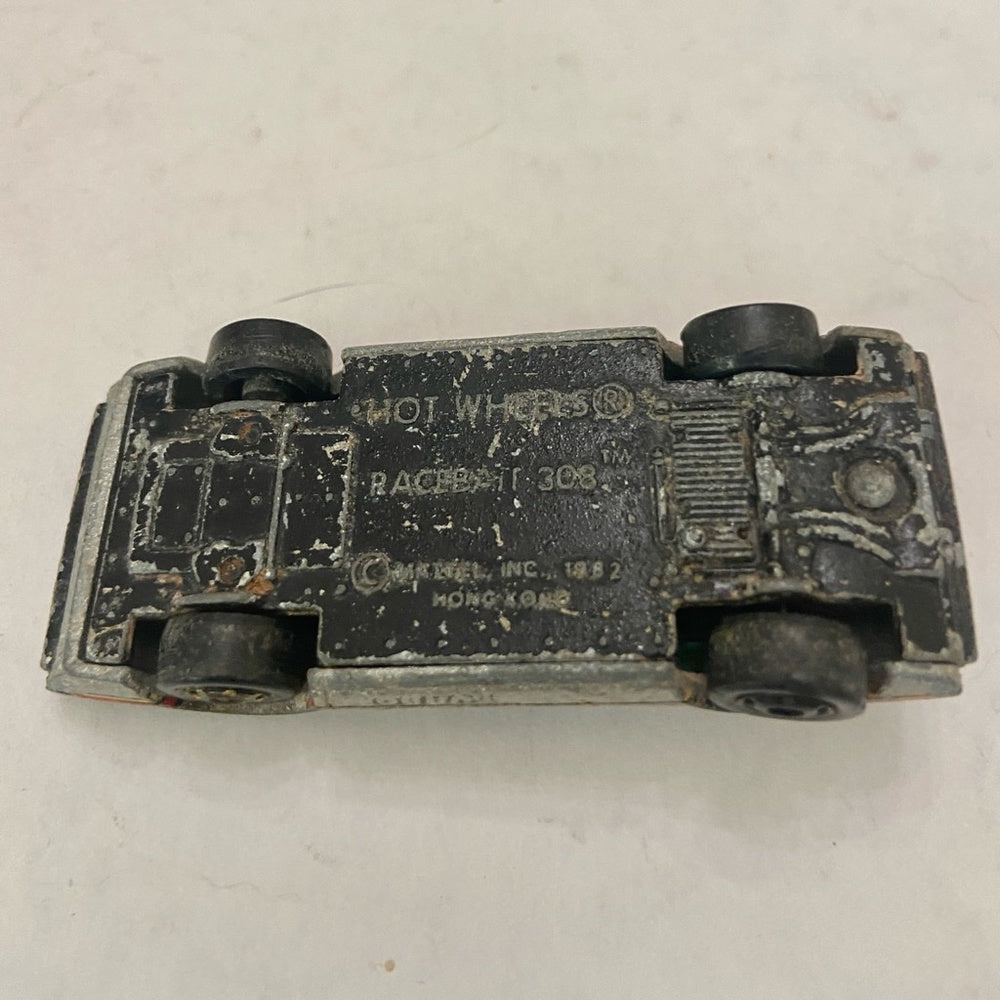 Vintage Hotwheels-Mattel Inc. 1982 Racebatt 308 Silver Sports Car