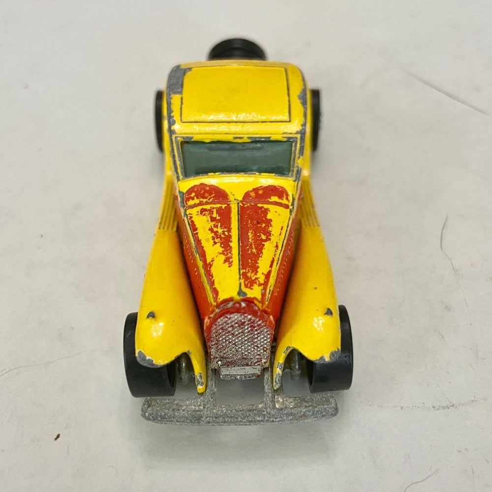 Vintage Hotwheels-Mattel Inc. 1982 Yellow old Car