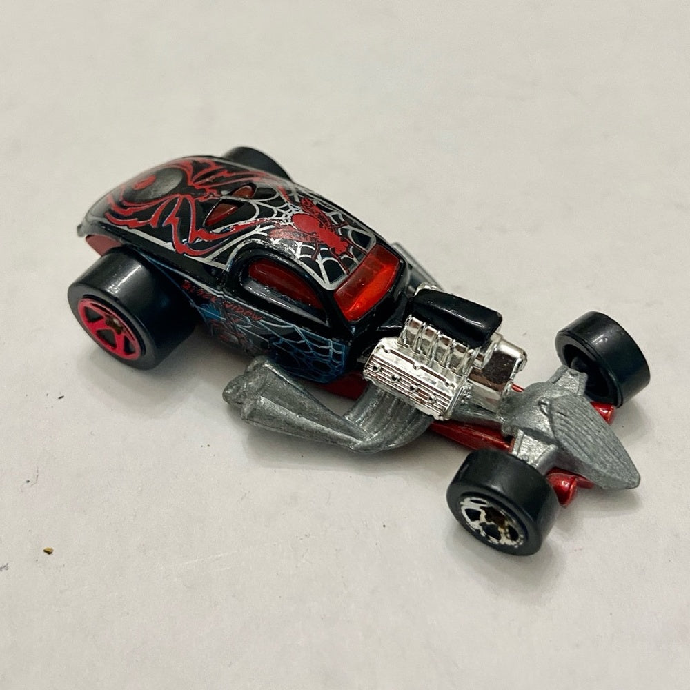 Vintage Hotwheels-Mattel Inc. 2002 Spider 1/4 mile coupe