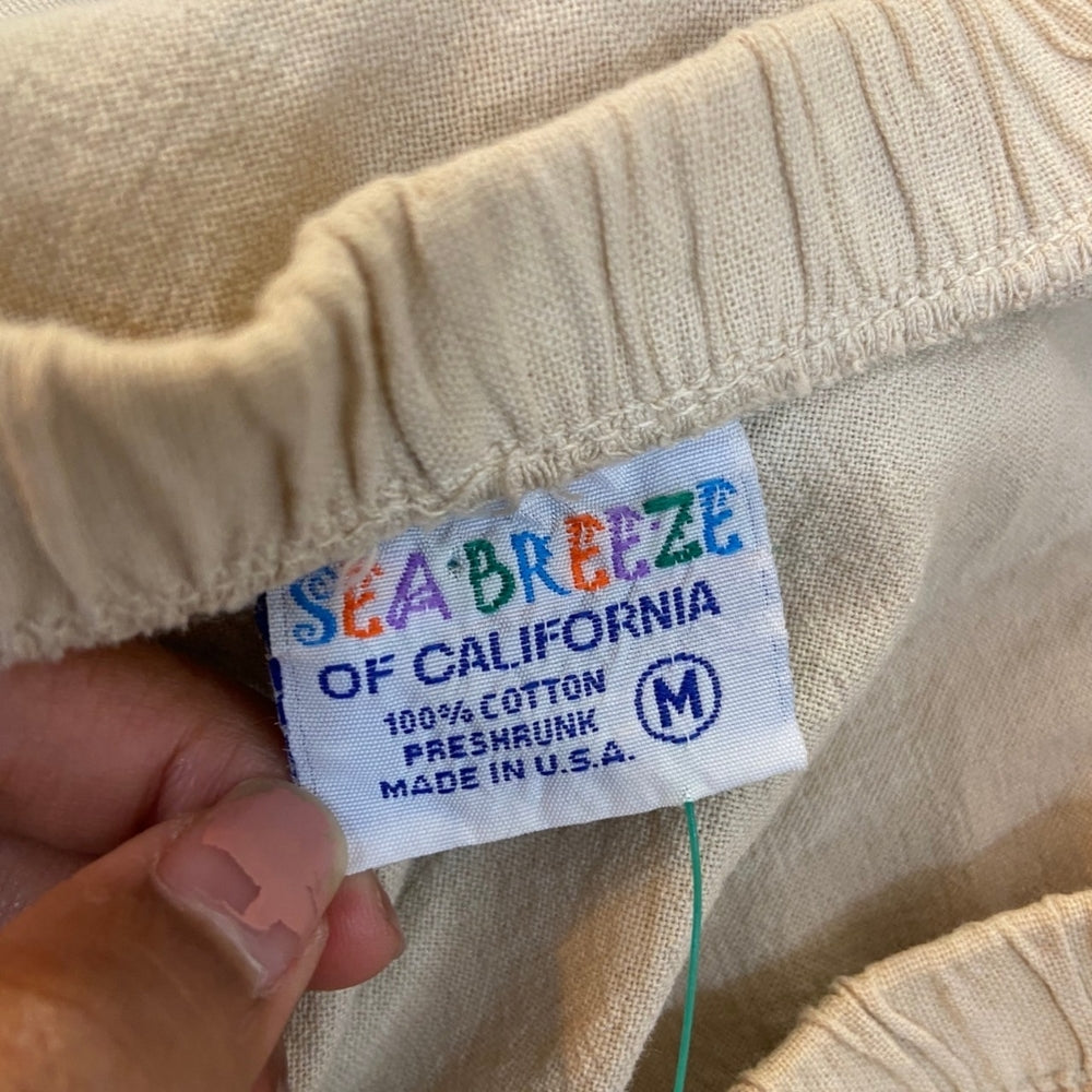 Sea Breeze of California, Tan Cotton Skirt - Size M