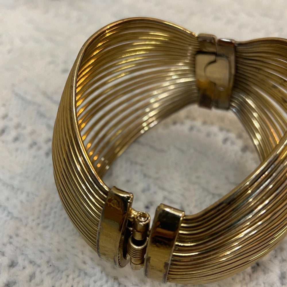 Vintage Gold Bangle with Multi Strand Design