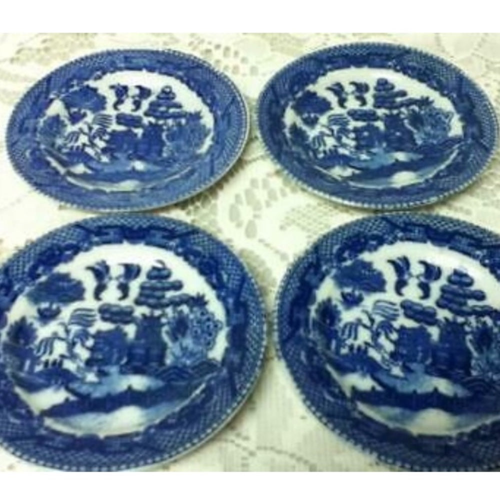 1950s, Japan Blue Willow, 17-pc Large Size, Childs Tea Set