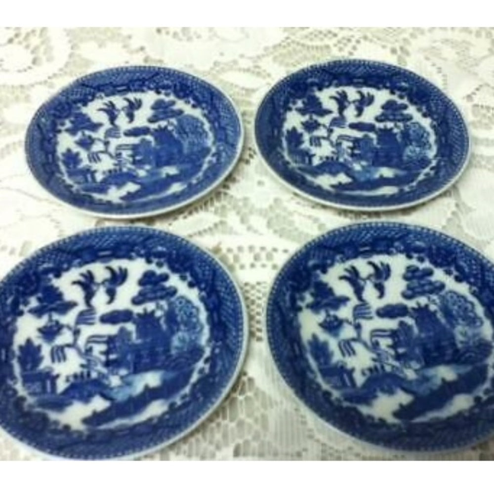 1950s, Japan Blue Willow, 17-pc Large Size, Childs Tea Set