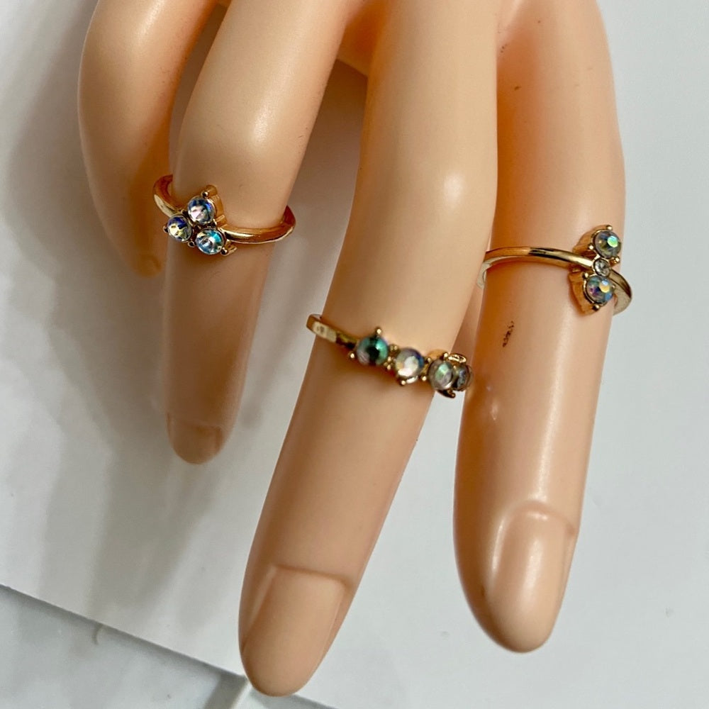 Vintage 3pc Gold Tiny Rings