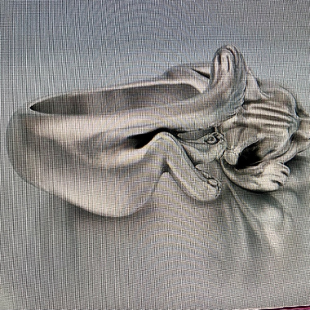 Custom Made Cat Hugger Silver Tone Ring