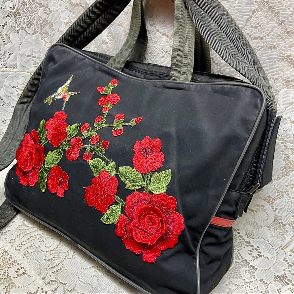Prada Black Nylon Laptop Travel Crossbody