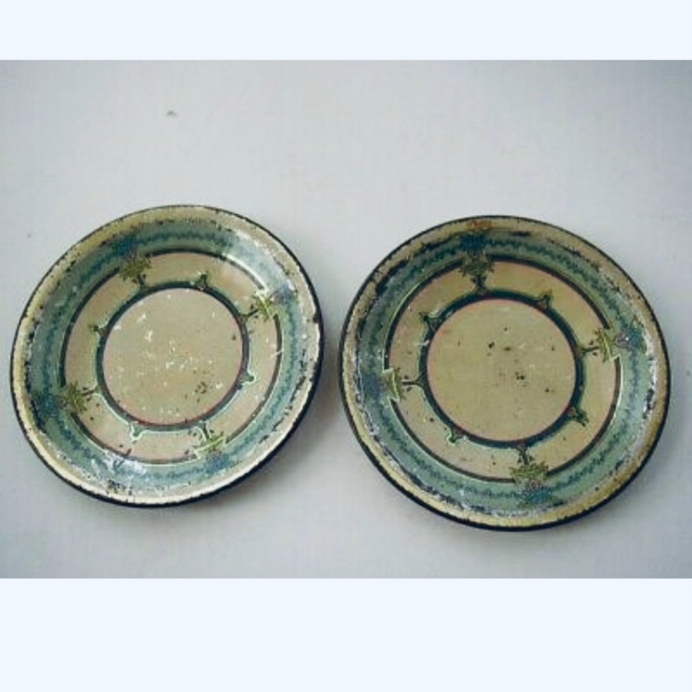 Art Deco, Elegant 7-pc Child’s Tin Tea Set