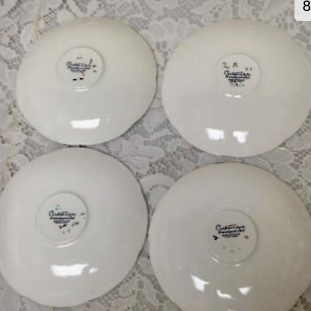 Vintage, Carlton Ware, Variant Polychrome Willow, 13pc Tea Set for 4