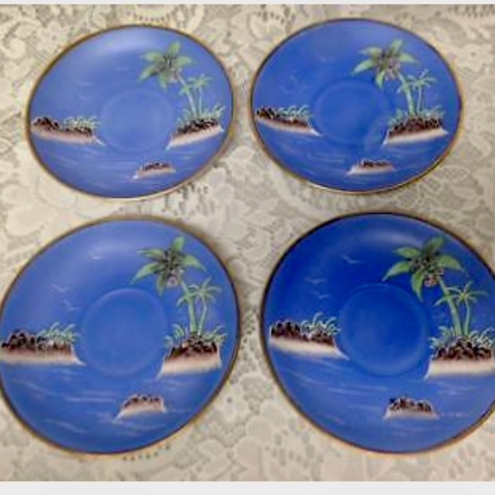 1920s, Moriyama-Morimura, Japan, Variant Polychrome Willow 11pc - Tea Set
