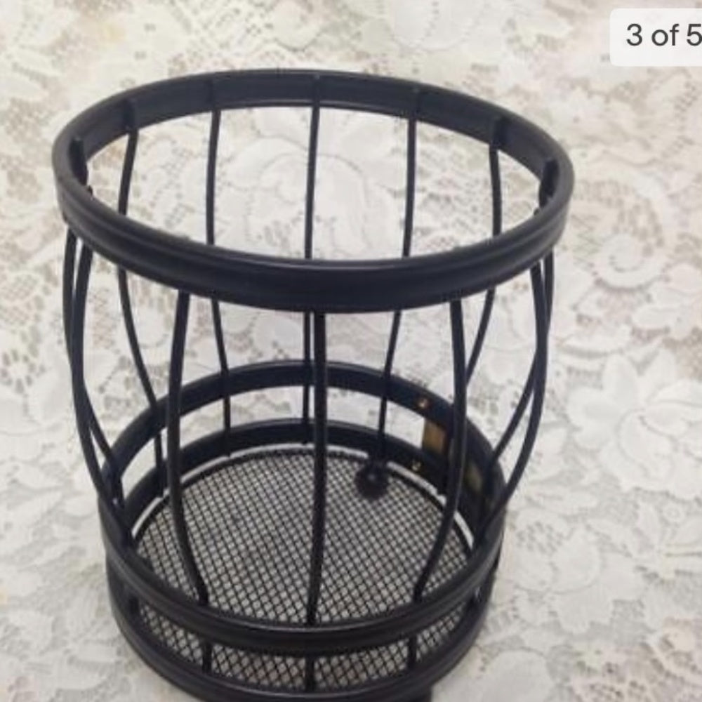McKenzie Childs Steel Utensil Rack 7inT x 5.5inW