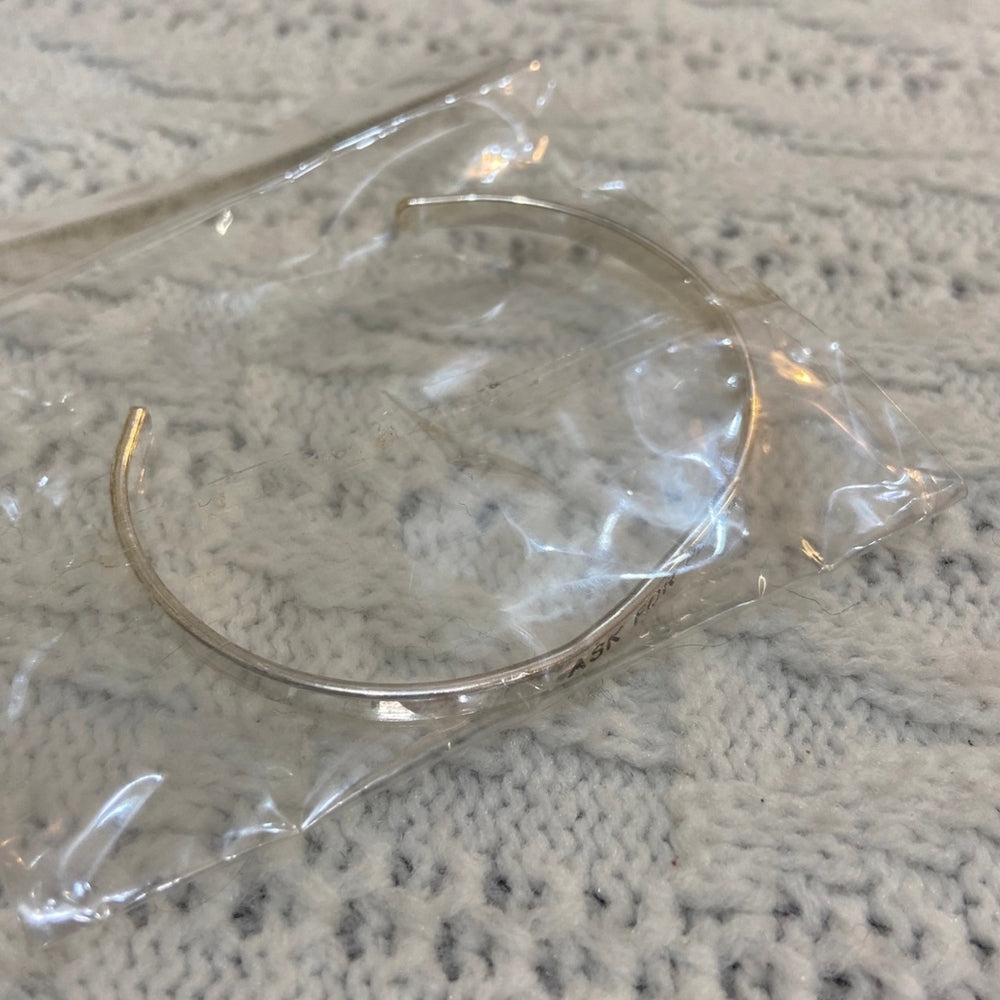 Silver Tone Peace Bangle
