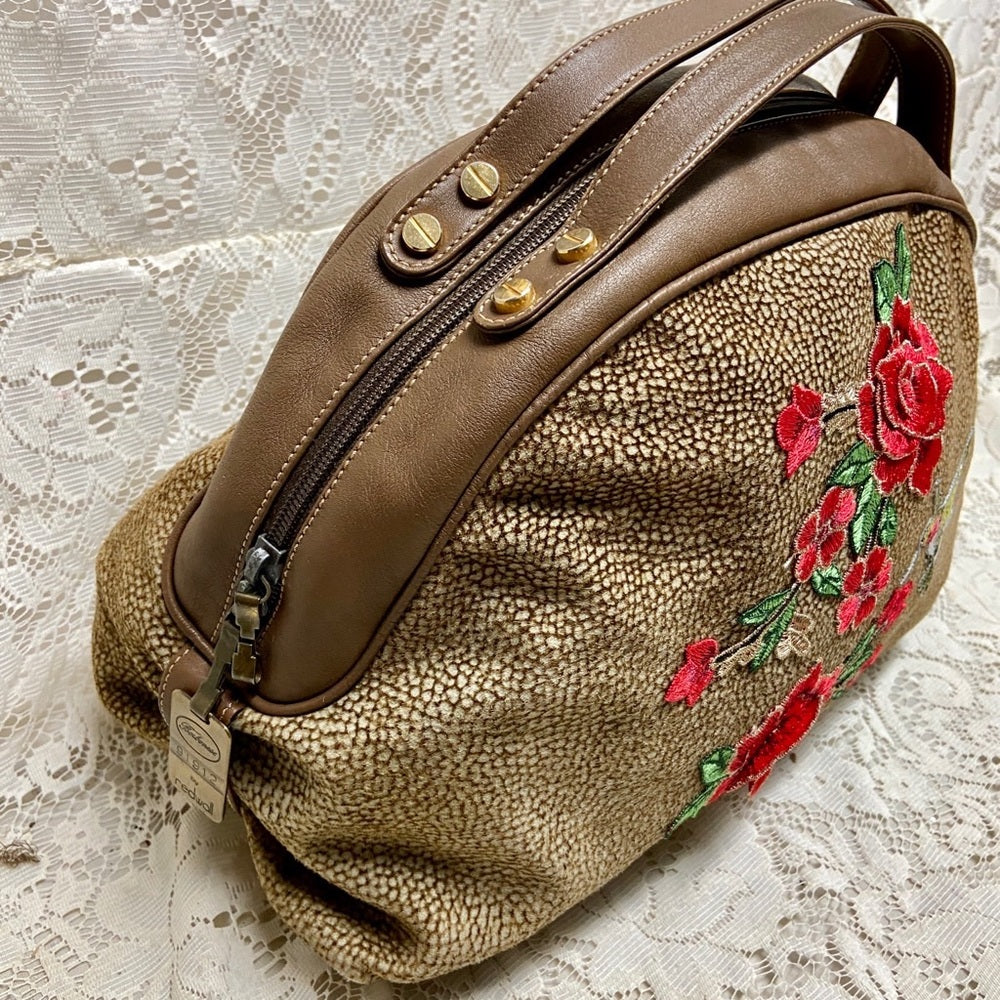 Borbonese Red Wall Quail Suede Leather (M)