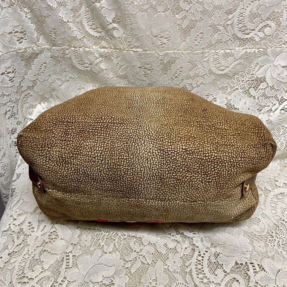 Borbonese Red Wall Quail Suede Leather (M)