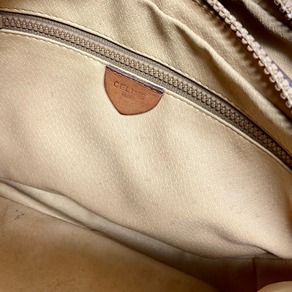 Celine, Cream Macadam Crossbody Handbag