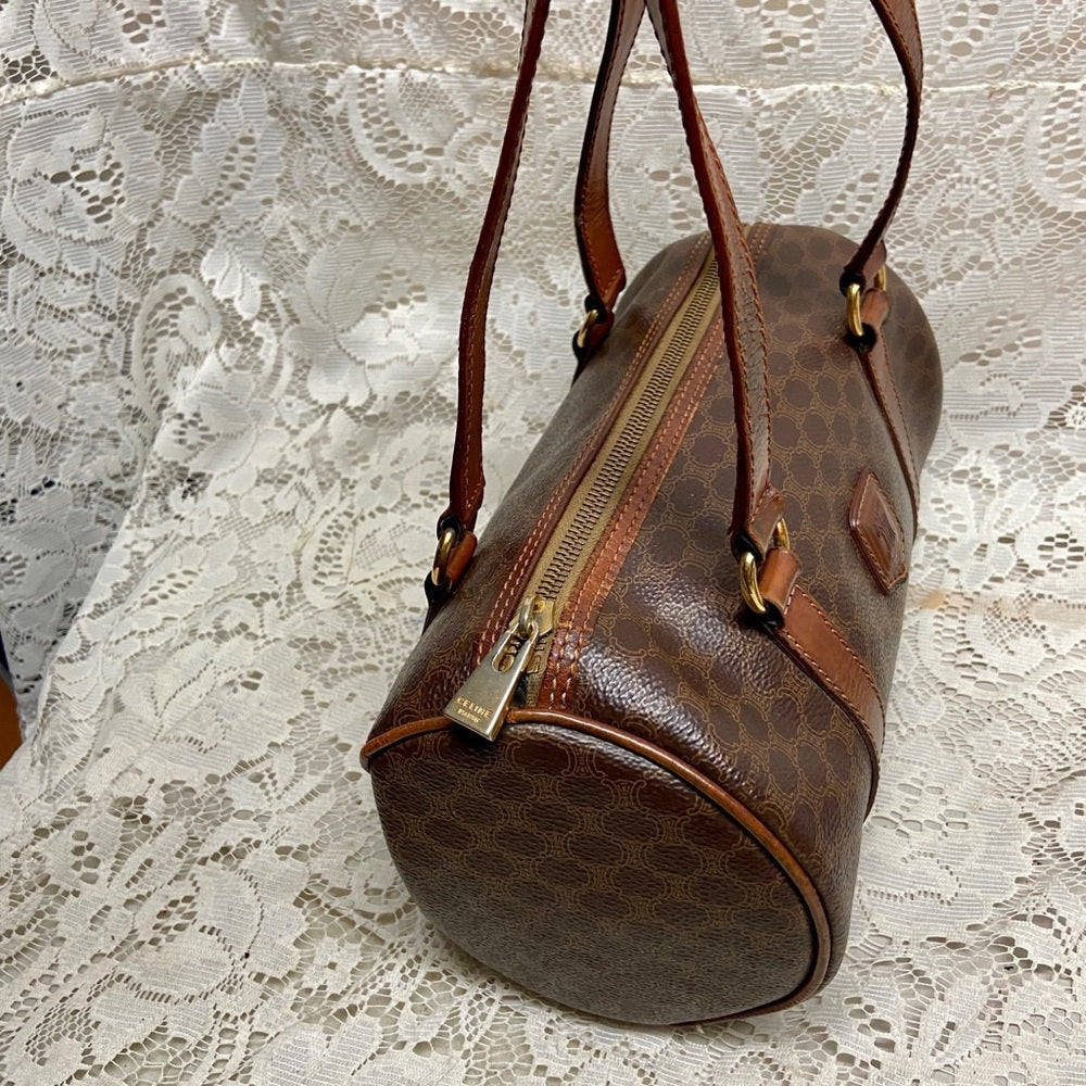 Celine, Brown Macadam Papillon -Speedy Style Handbag