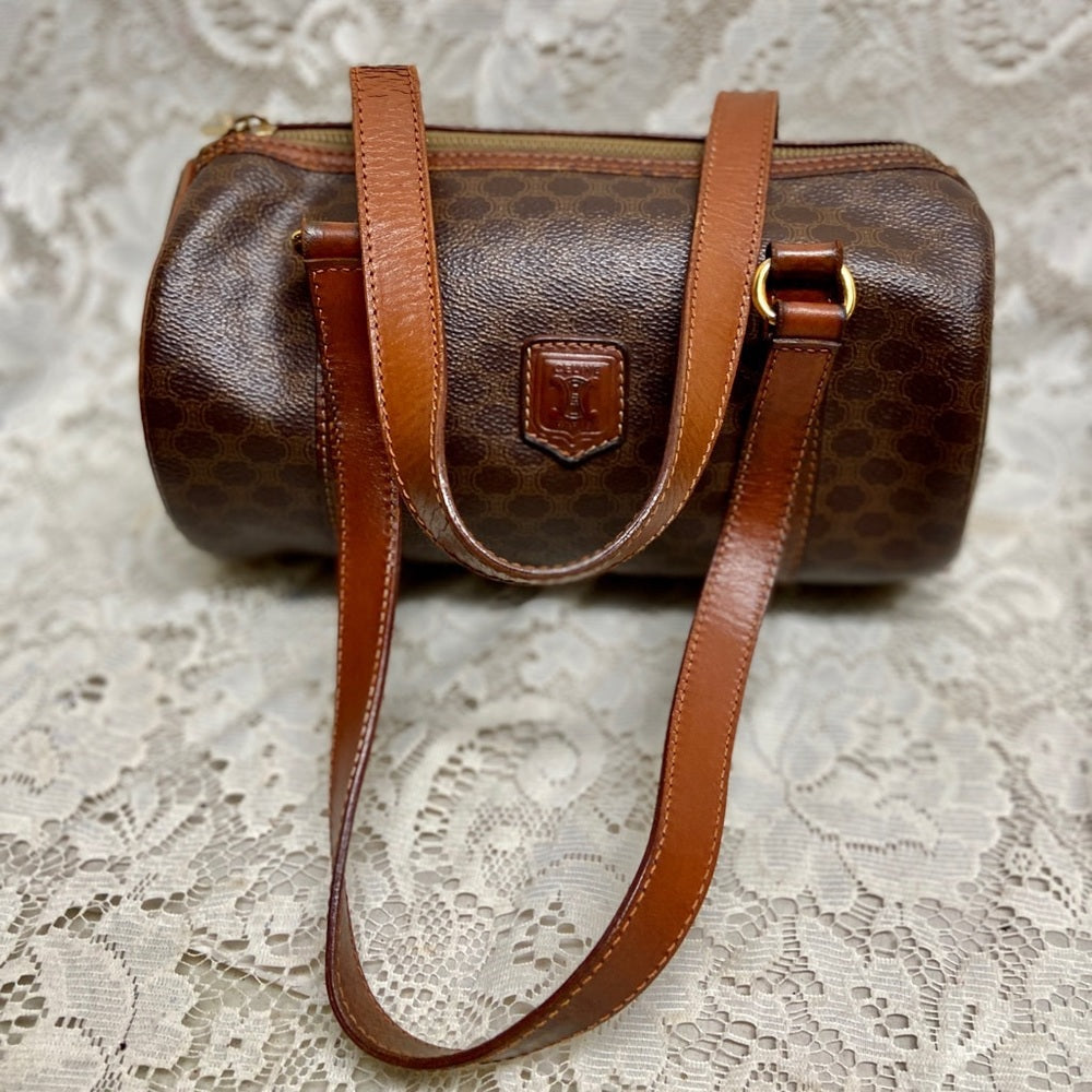 Celine, Brown Macadam Papillon -Speedy Style Handbag