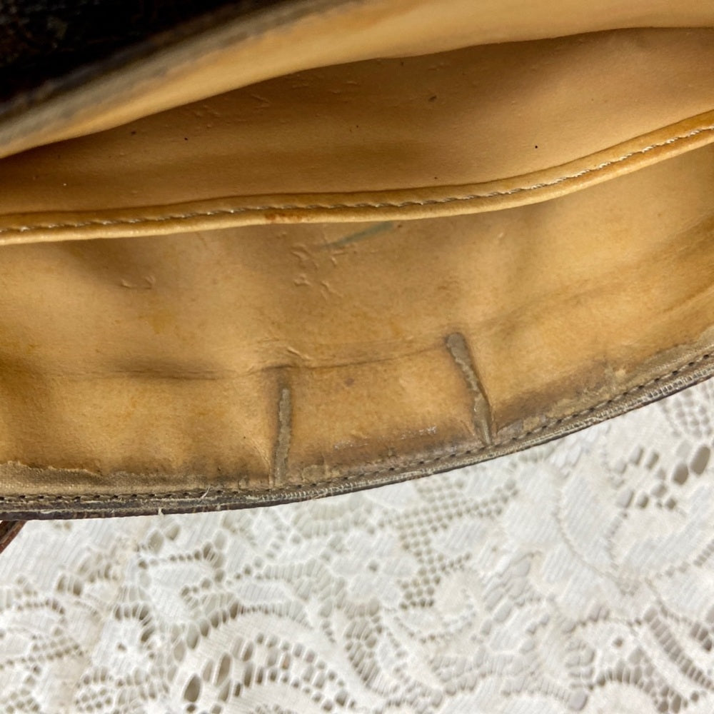 Celine, Brown Macadam Shoulder Handbag