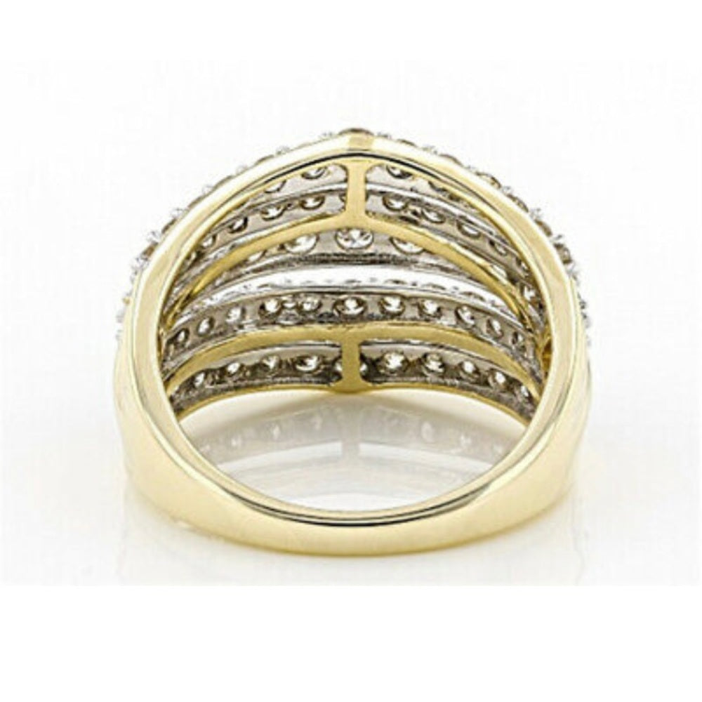 Faux Diamond or Cubic Zirconia 10kt Gold Filled Ring