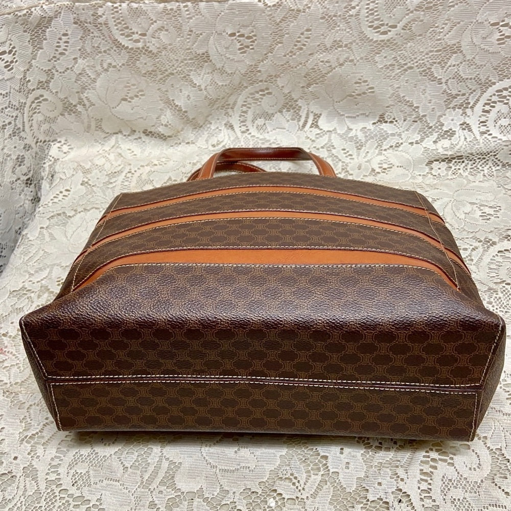 Celine Brown Macadam Handbag 10in x 12in x 4.5in (GM)