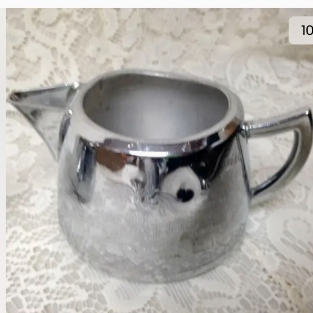 Vintage, Rare, England, Willoware, Swan Brand, 4-pc Chrome Tea Set
