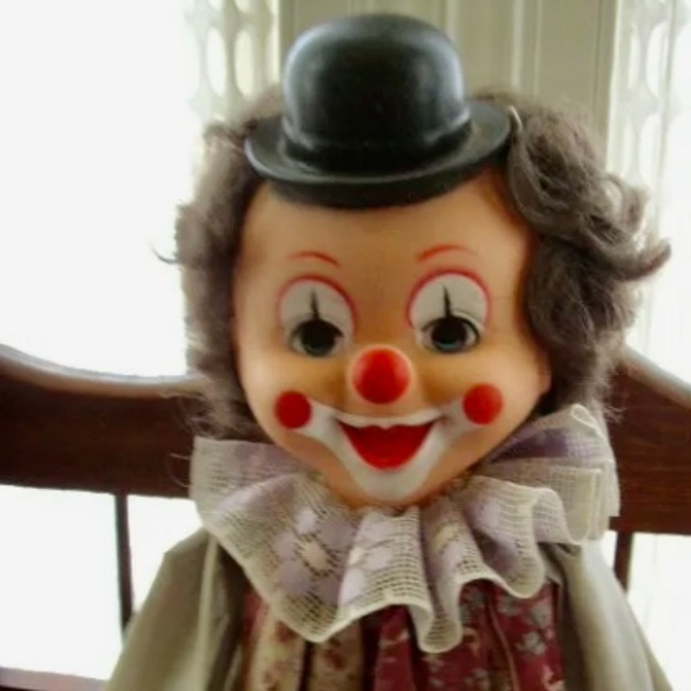 1950-60s Pair of Beautiful 24” Decorative, Mantel Clowns