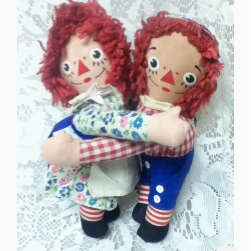1970s Knickerbocker Raggedy Ann and Andy Embraceable