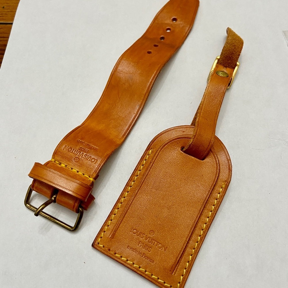 Louis Vuitton Luggage Name Tag and Strap-Bracelet Set (S)