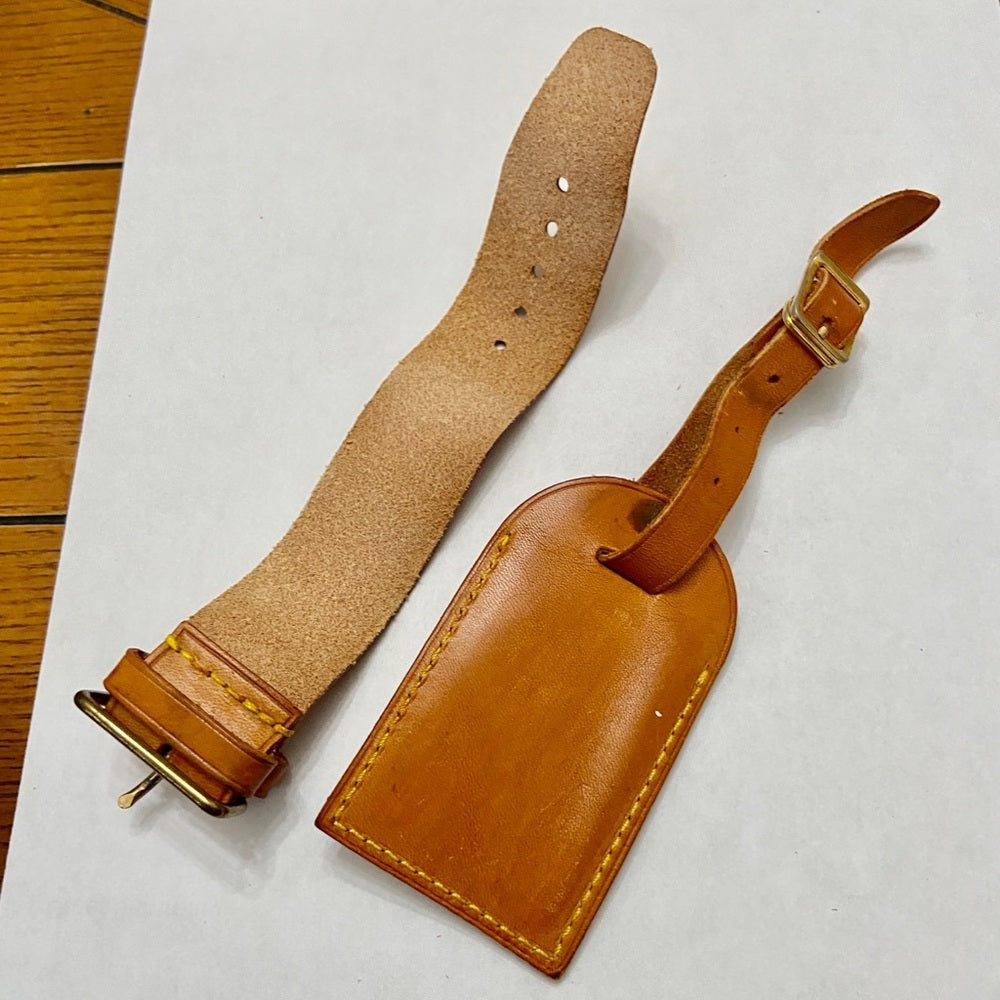 Louis Vuitton Luggage Name Tag and Strap-Bracelet Set (S)