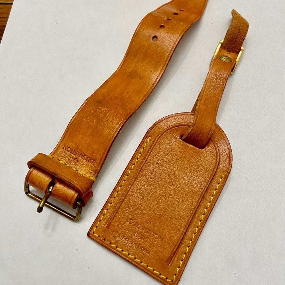 Louis Vuitton Luggage Name Tag and Strap-Bracelet Set (S)