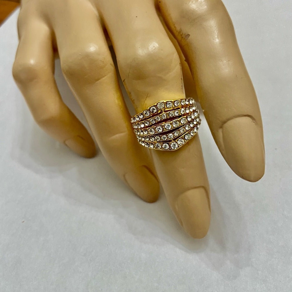 Faux Diamond or Cubic Zirconia 10kt Gold Filled Ring