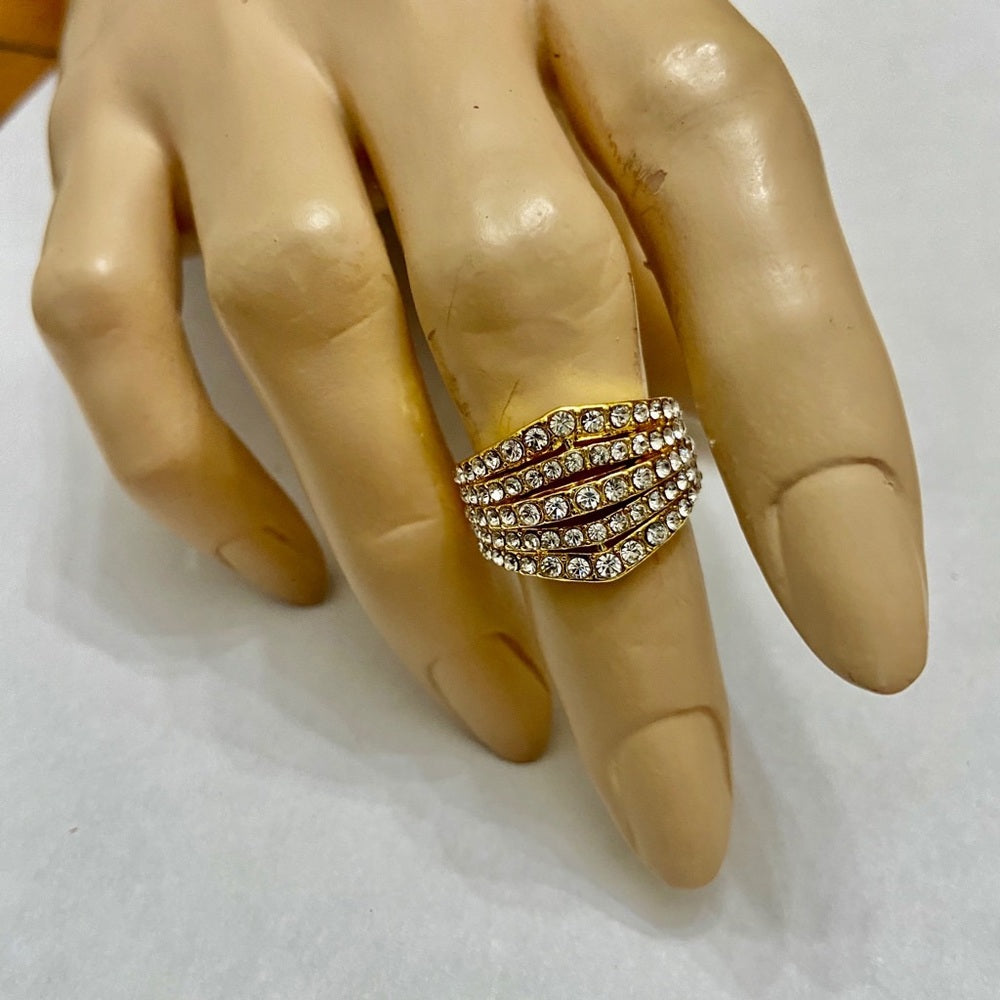 Faux Diamond or Cubic Zirconia 10kt Gold Filled Ring